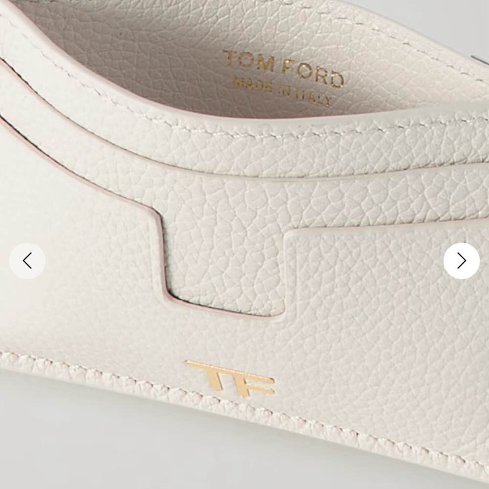 Tom ford white textured card holder